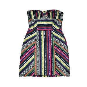 For Love And Lemons Strapless Mini Dress in Pink, Yellow, Green, Blue, Black